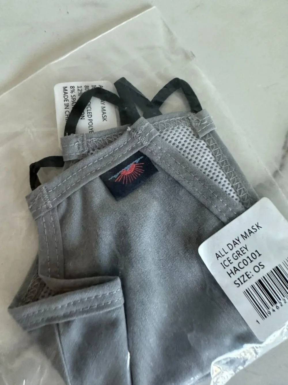 FAHERTY Unisex Gray All Day Face Mask NEW NIP